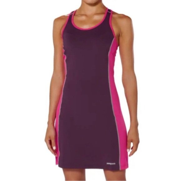 Patagonia Dresses & Skirts - Women's Racerback Tennis Dress Patagonia Pink and Purple Size Small S